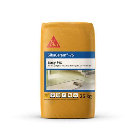 Keo dán gạch SikaCeram® - 75 Easy Fix (Bao 25kg)