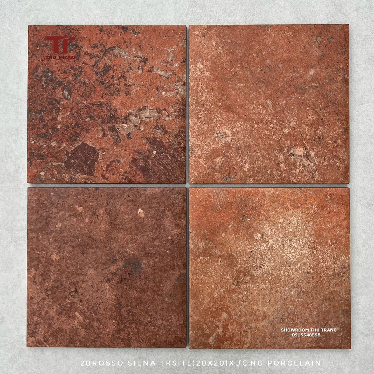 GẠCH GIẢ CỔ Ý -ITALIA ROSSO SIENA (20x20cm)