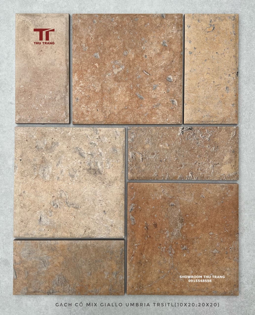 GẠCH GIẢ CỔ Ý 3512GIALLOUMBRIA MIX (10X20; 20X20 )