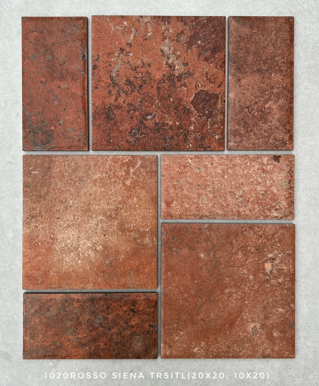 GẠCH GIẢ CỔ Ý ROSSO SIENA MIX (20X10; 20X20)