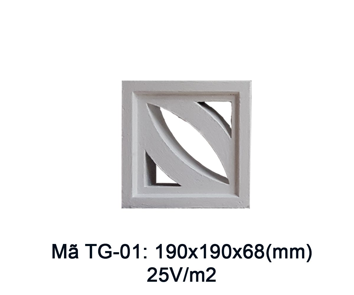 GẠCH THÔNG GIÓ GREENTILE TG01(190X190X68MM)