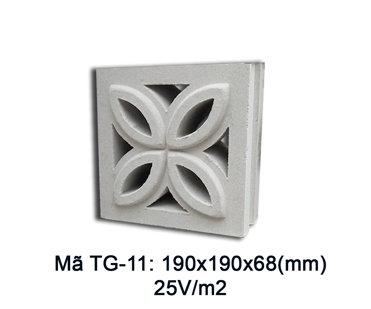 GẠCH THÔNG GIÓ GREENTILE TG11(190X190X68MM)