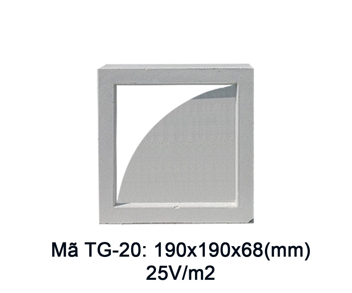 GẠCH THÔNG GIÓ GREENTILE TG20(190X190X68MM)