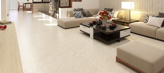 Gạch lát nền Tây Ban Nha 80x80 giúp không gian căn phòng trông rộng rãi hơn