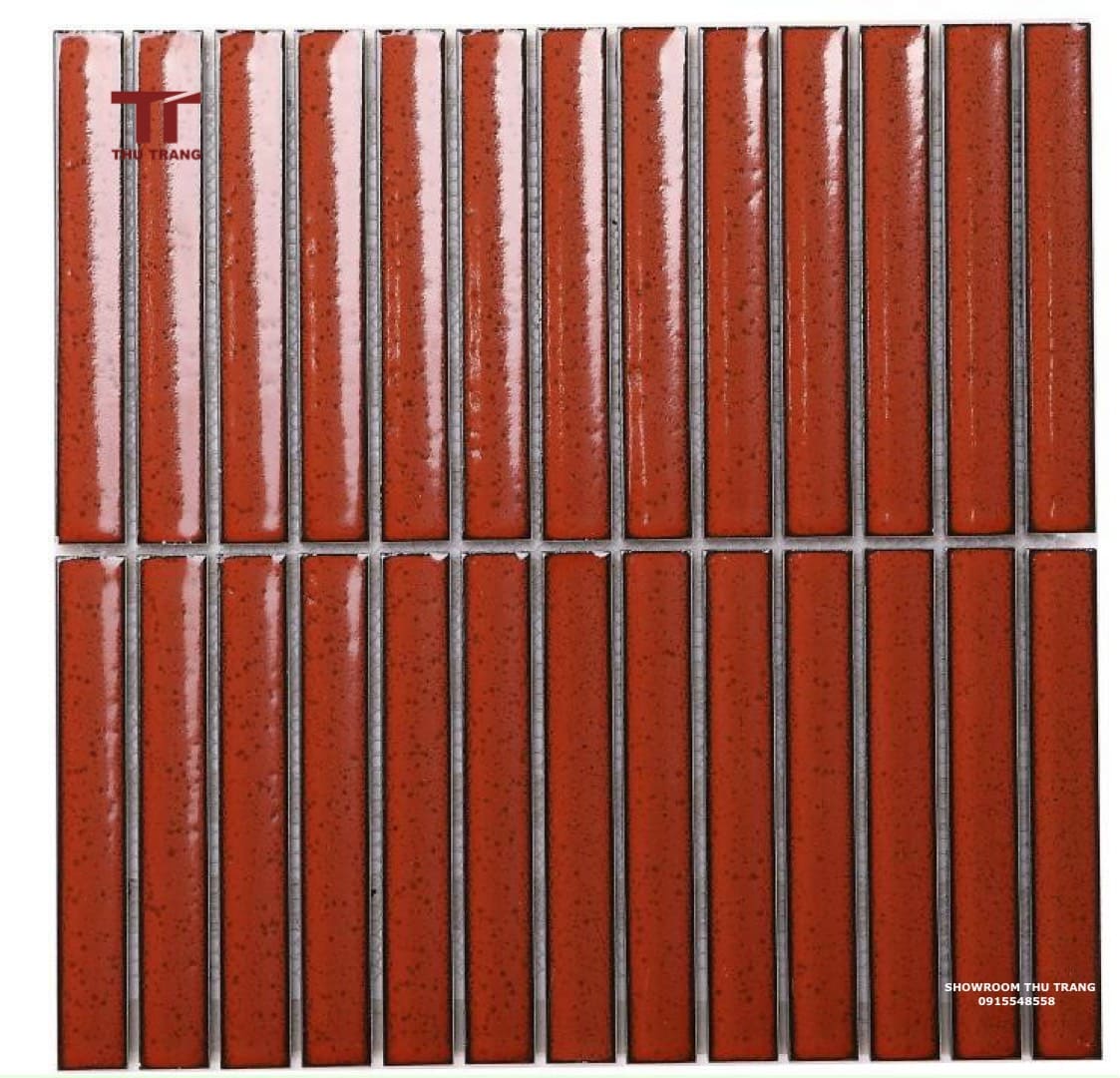 GẠCH TRANG TRÍ MOSAIC QUE TRUNG QUỐC 3MSIQ ĐỎ (299x296mm)