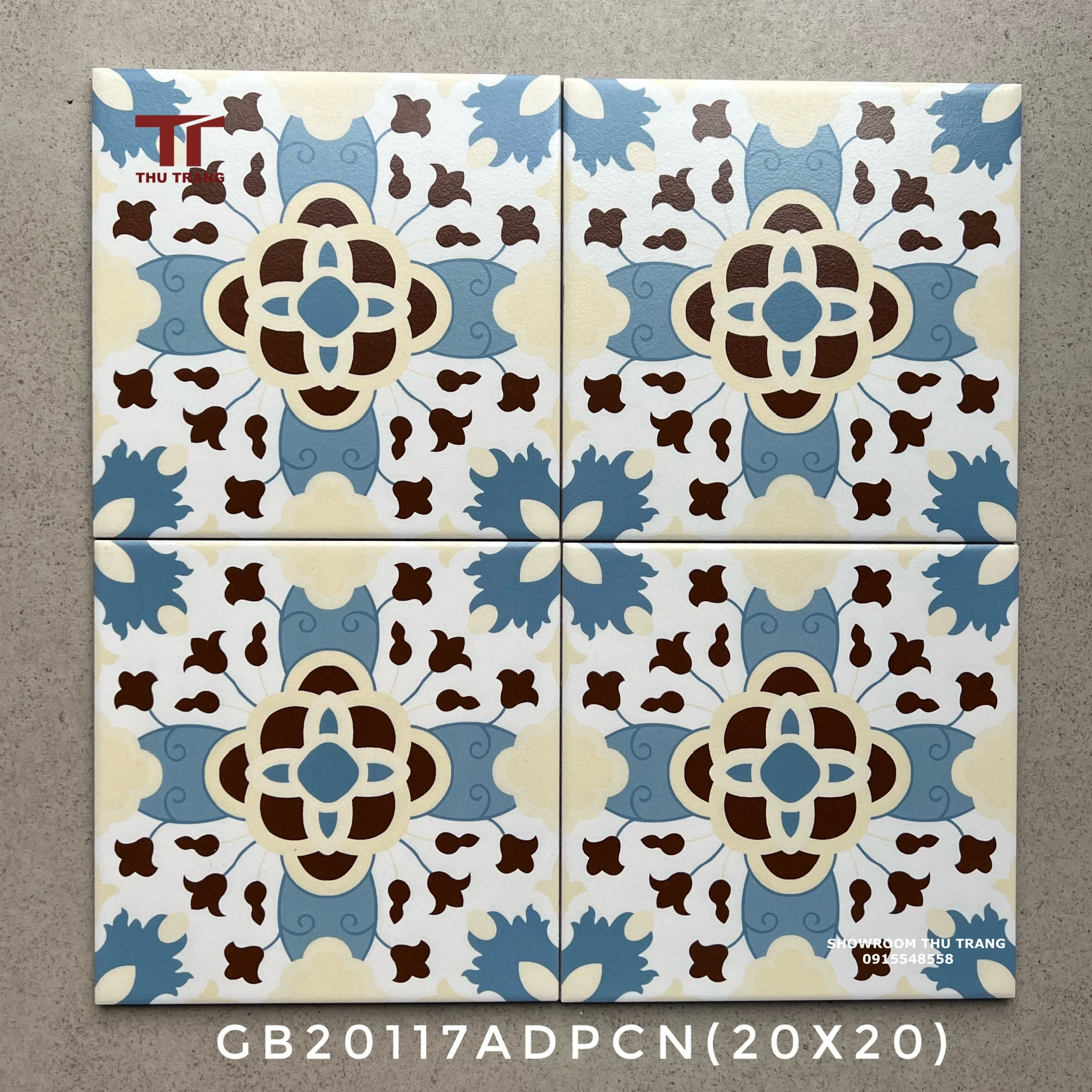 GẠCH BÔNG TRUNG QUỐC 20GB117ADPCN (20x20cm)
