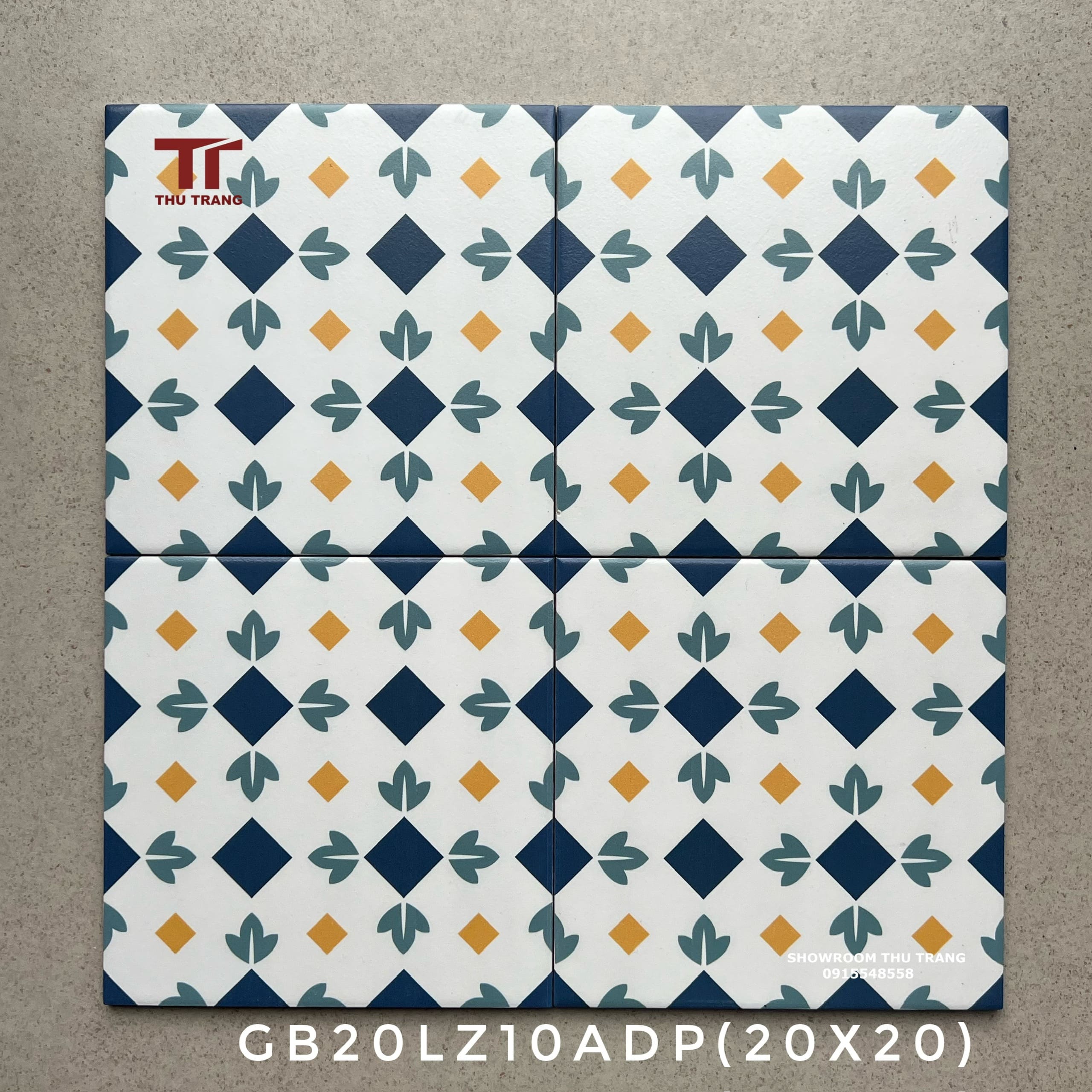 GẠCH BÔNG TRUNG QUỐC 20GBLZ10ADPCN (20x20cm)