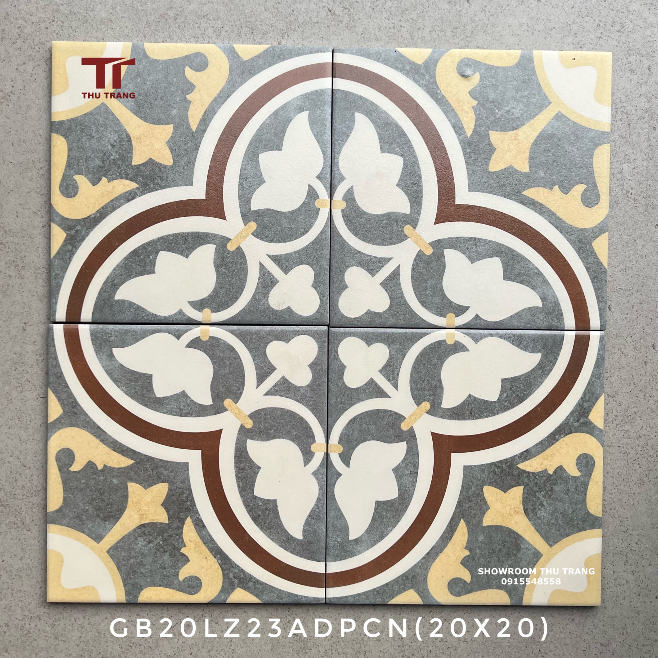 GẠCH BÔNG TRUNG QUỐC 20GBLZ23ADPCN (20x20cm)