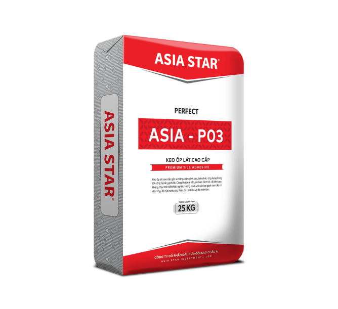 Keo dán gạch PERFECT ASIA - P03 xám bao 25kg (C2)