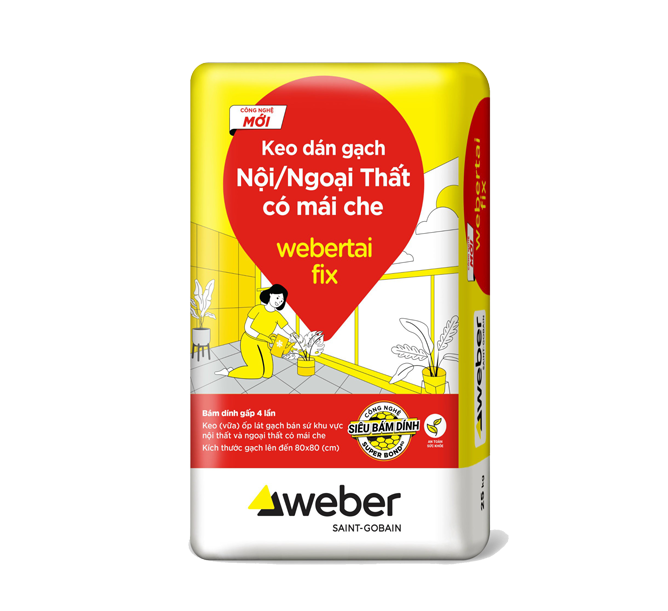 Keo dán gạch Weber Taifix xám (bao 25kg)