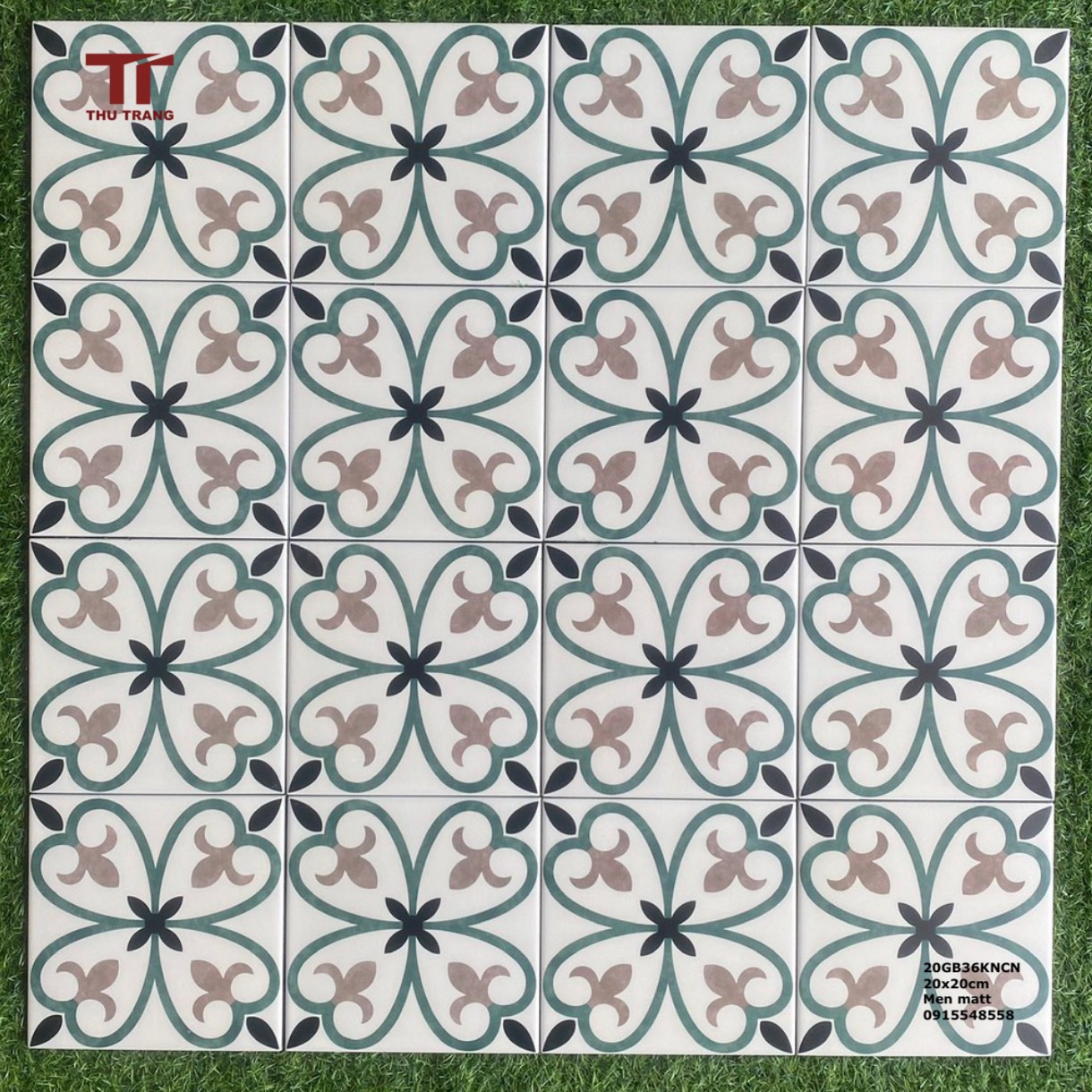 GẠCH BÔNG TRUNG QUỐC 20GB36KLCN (20x20cm)