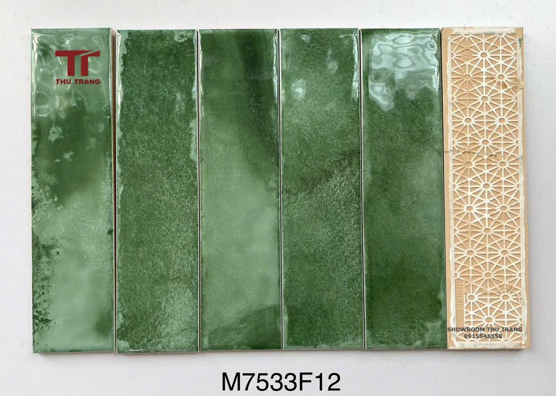 GẠCH THẺ TRANG TRÍ SUBWAY TRUNG QUỐC GTTSW-M7533F12ECB/ADPCN (7.5x30cm)