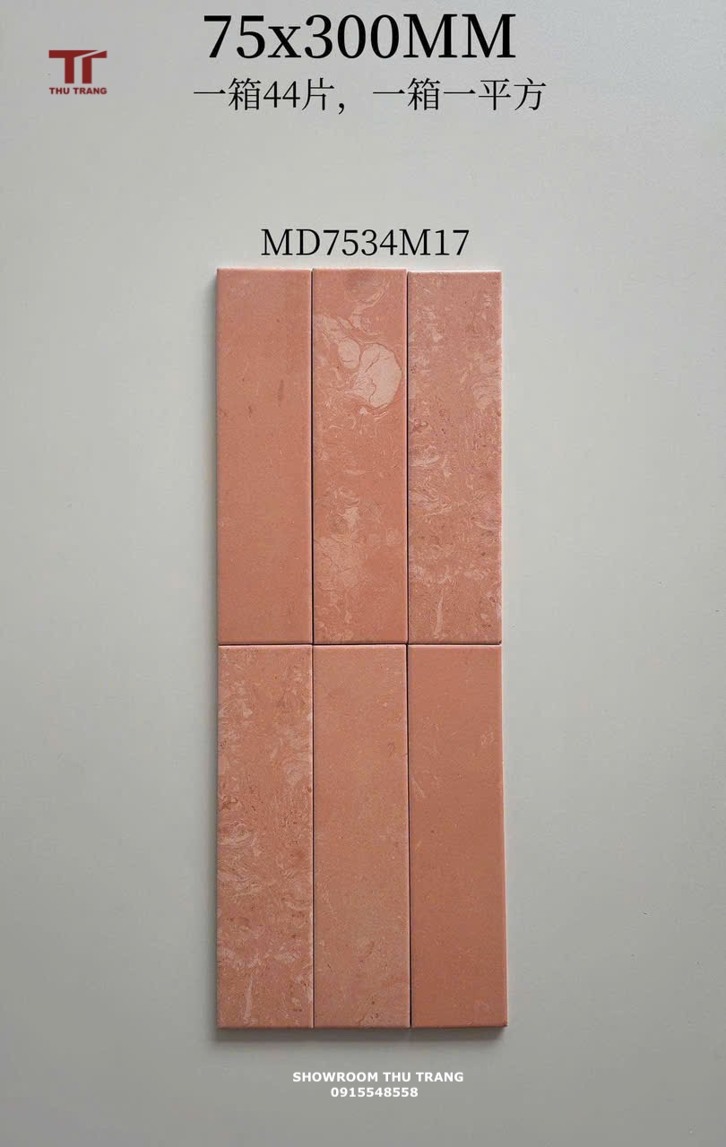 GẠCH THẺ TRANG TRÍ TRUNG QUỐC GTTMD7534M17ECB/ADPCN (7.5x30cm)