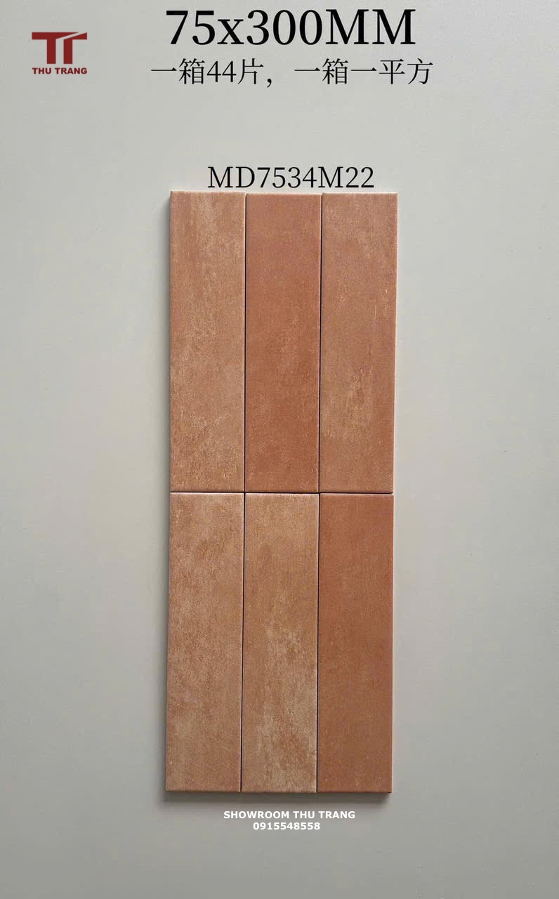 GẠCH THẺ TRANG TRÍ TRUNG QUỐC GTTMD7534M22ECB/ADPCN (7.5x30cm)