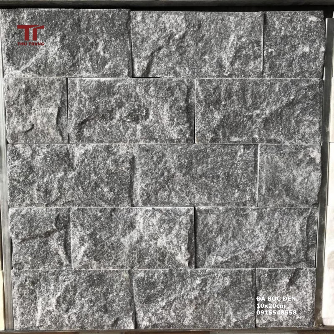 ĐÁ TỰ NHIÊN BÓC ĐEN (10x20cm)