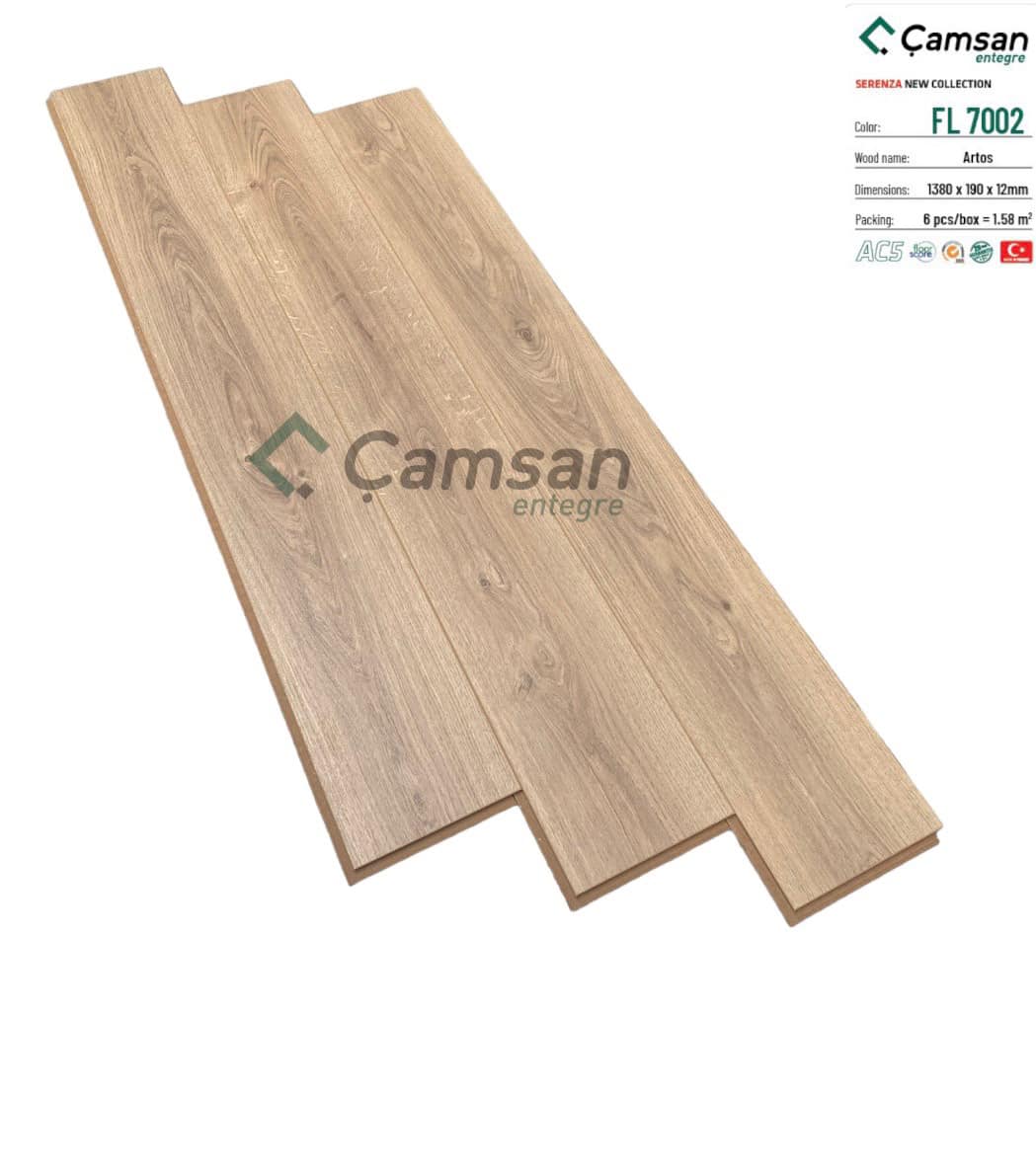 SÀN GỖ CÔNG NGHIỆP CAMSAN 12MM FL7002