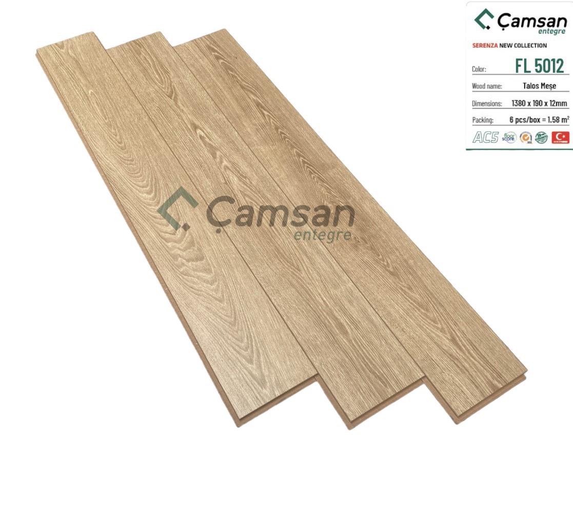 SÀN GỖ CÔNG NGHIỆP CAMSAN 12MM FL5012