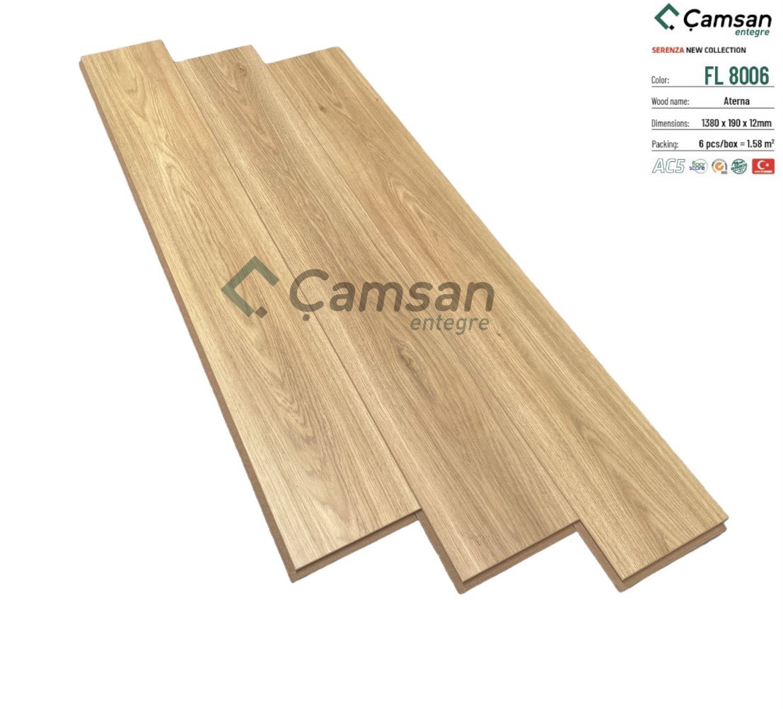 SÀN GỖ CÔNG NGHIỆP CAMSAN 12MM FL8006