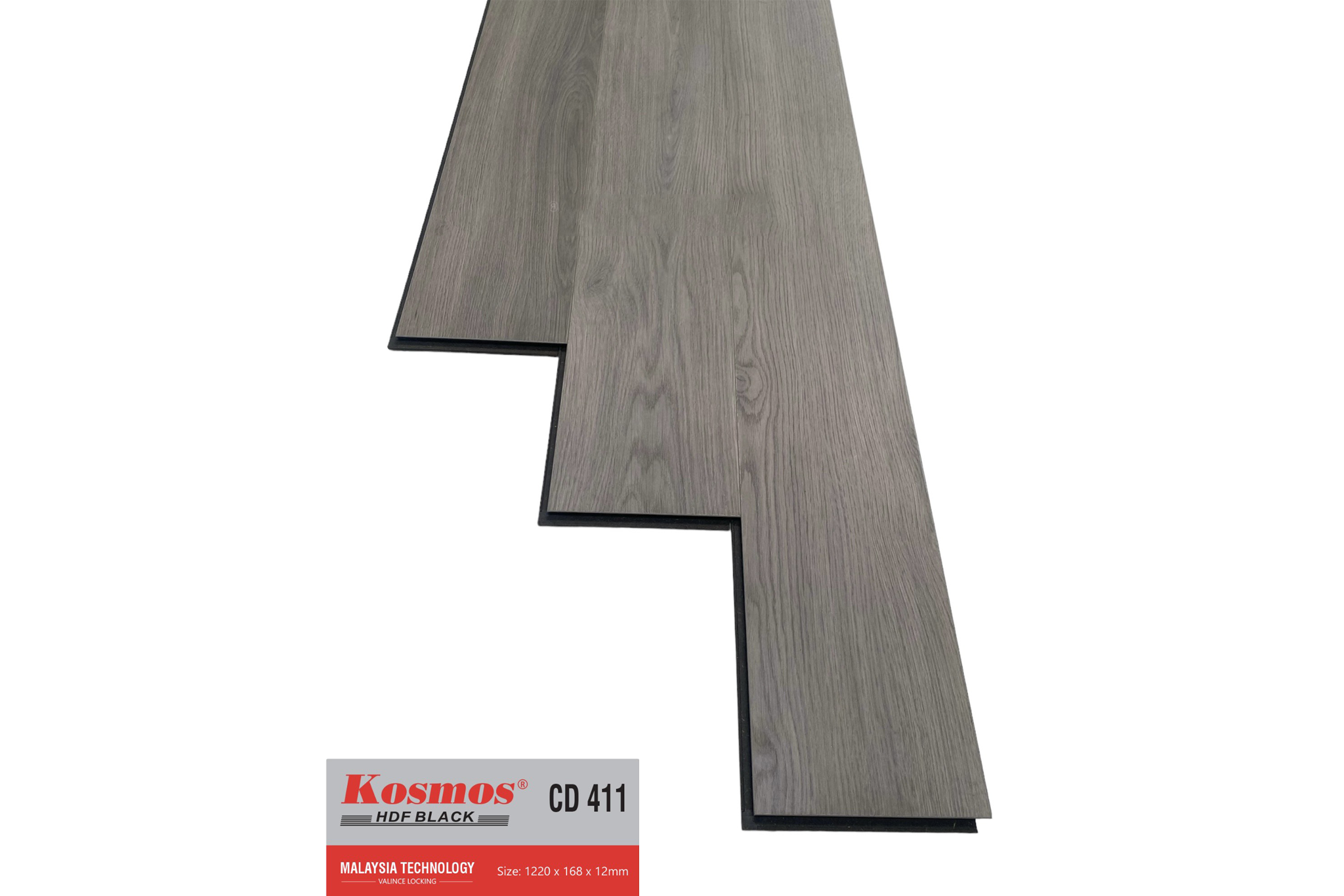 SÀN GỖ CÔNG NGHIỆP KOSMOS BLACK 12MM CD411