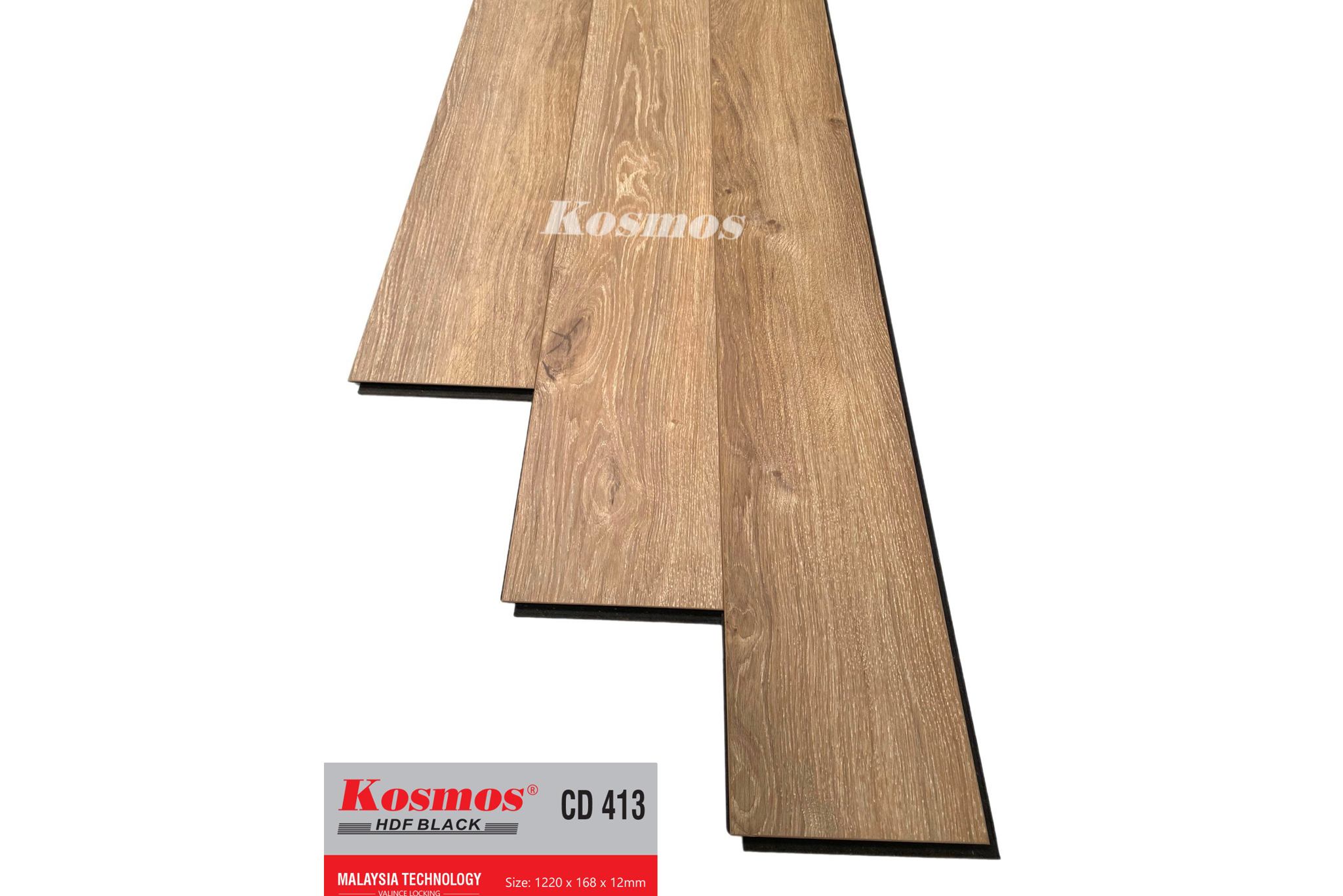 SÀN GỖ CÔNG NGHIỆP KOSMOS BLACK 12MM CD413