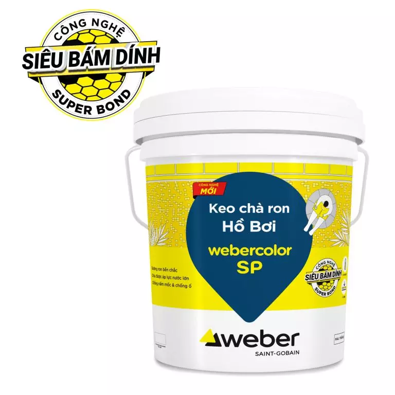 KEO CHÀ MẠCH HỒ BƠI WEBERCOLEOR SP ( THÙNG 18,2KG)