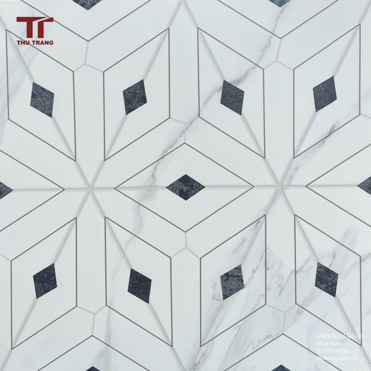 GẠCH TRANG TRÍ ẤN ĐỘ 60KEDE.VAID (60x60cm )