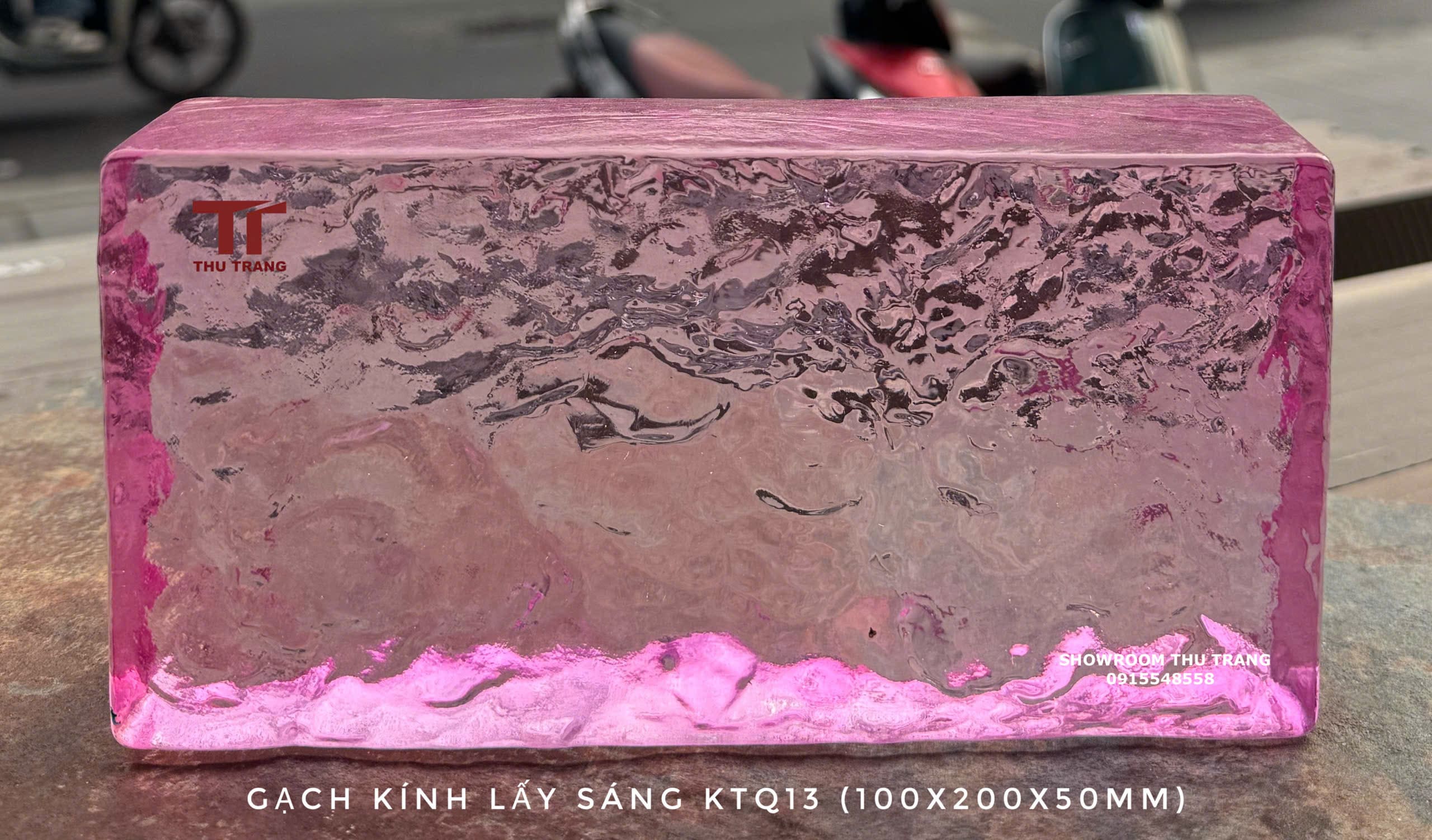GẠCH KÍNH LẤY SÁNG KTQ15 (100X200X50MM)