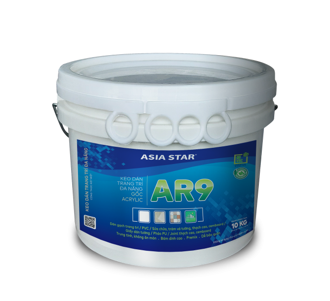 Keo dán trang trí gốc nhựa Acrylic Asia Satr  AROLPPRO-AR9 ( Thùng 10Kg )