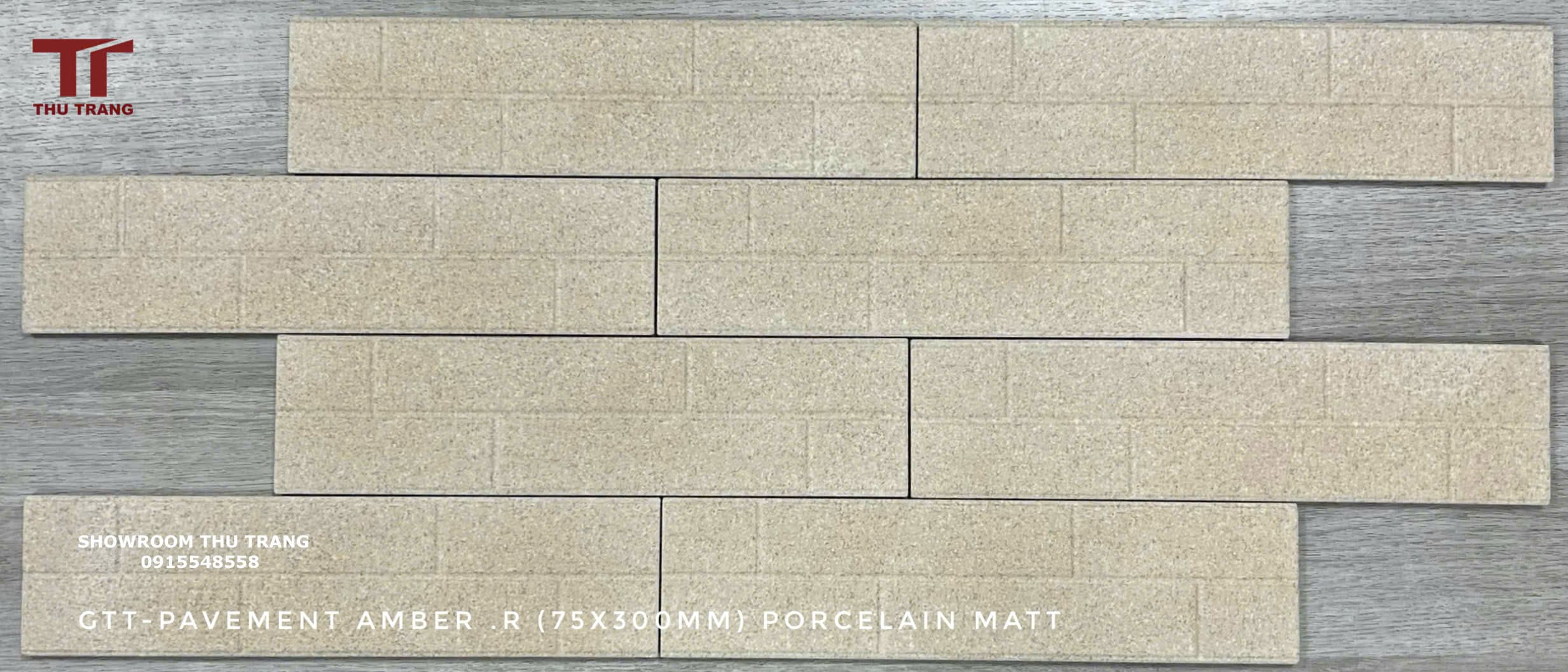 Gạch trang trí GTT-PAVEMENT AMBER.R (7,5x30cm)