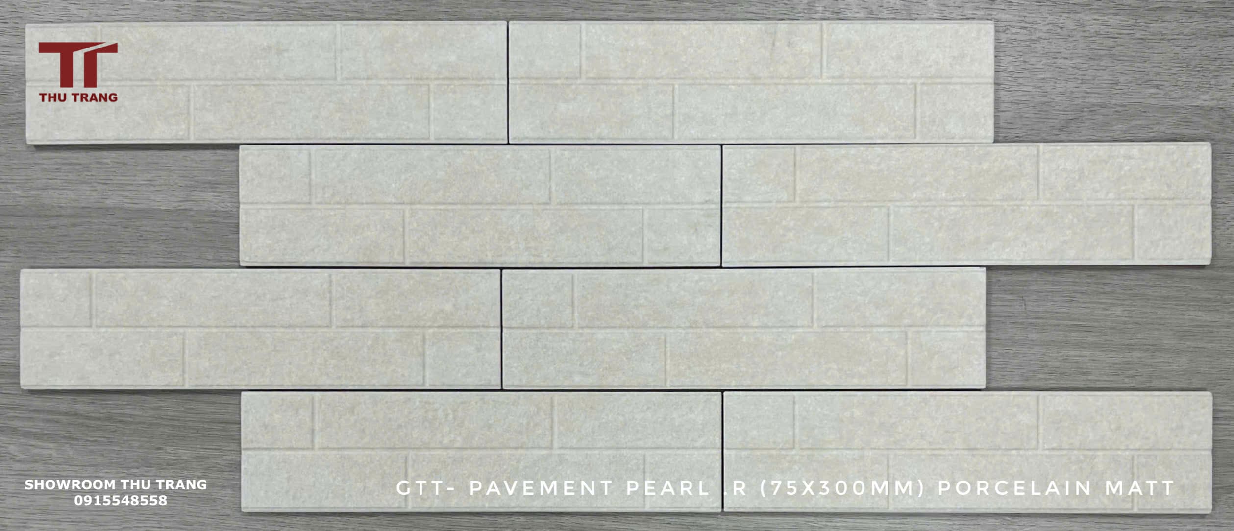 Gạch trang trí GTT-PAVEMENT PEARL.R (7,5x30cm)