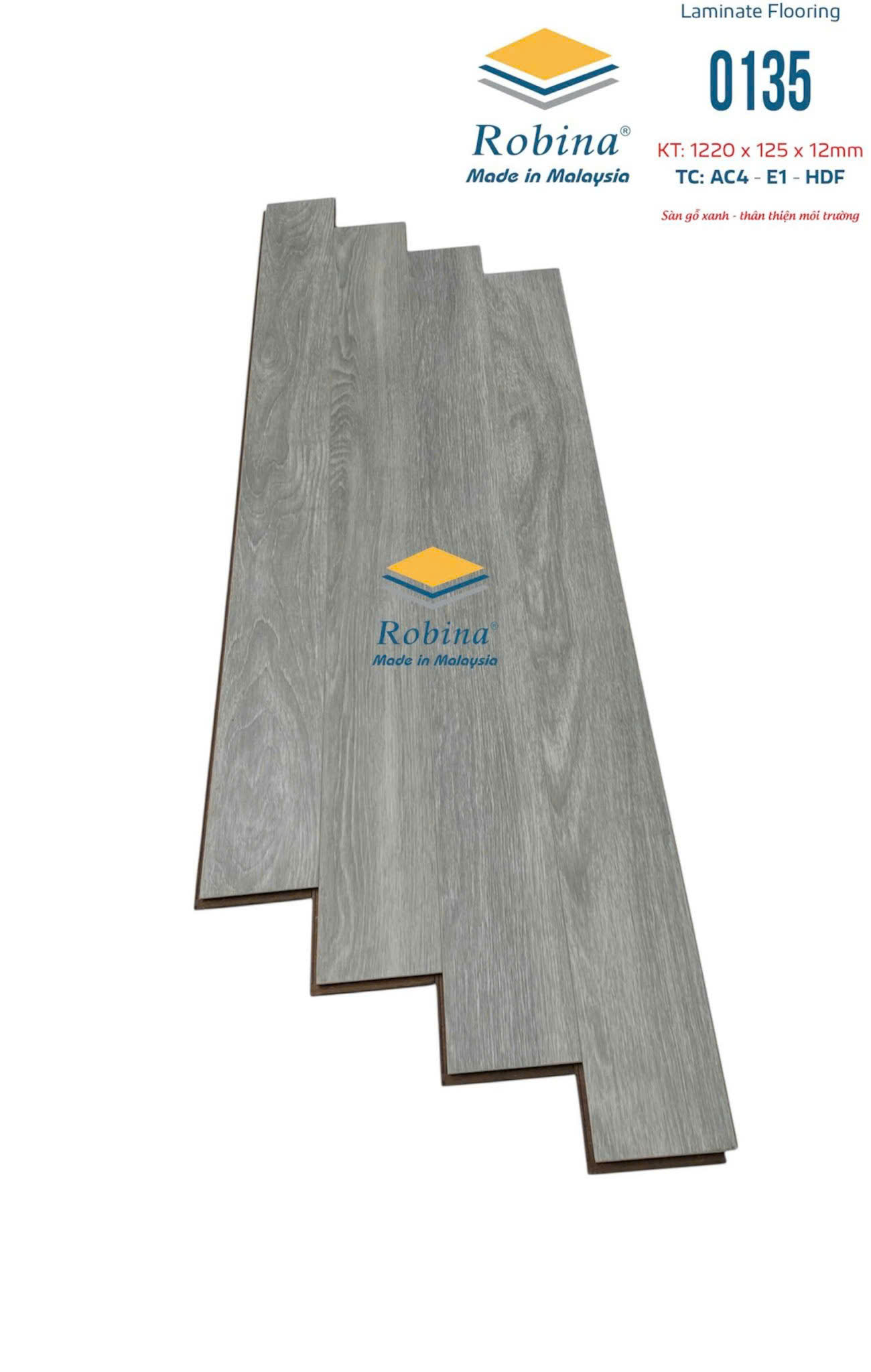 SÀN GỖ CÔNG NGHIỆP ROBINA 0135 12MM (BẢN NHỎ)
