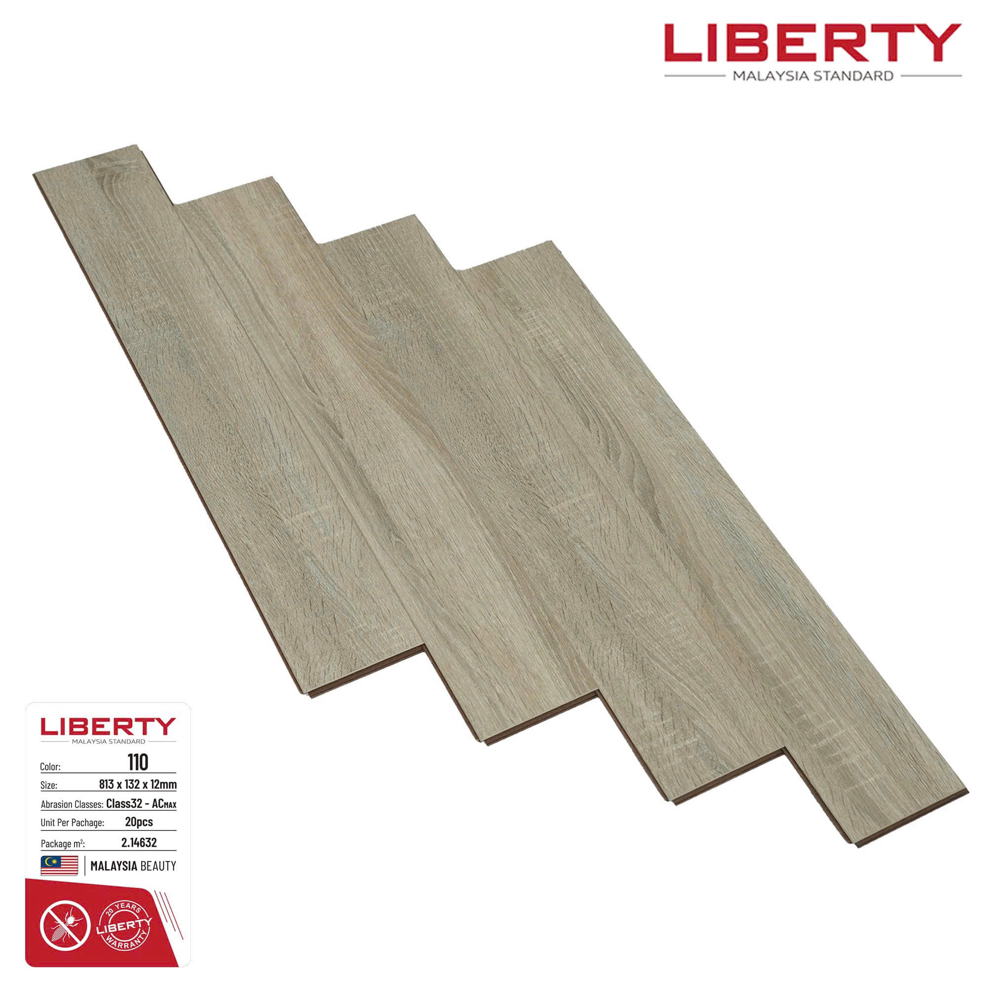 SÀN GỖ CÔNG NGHIỆP LIBERTY 110 (813 x132x12mm)