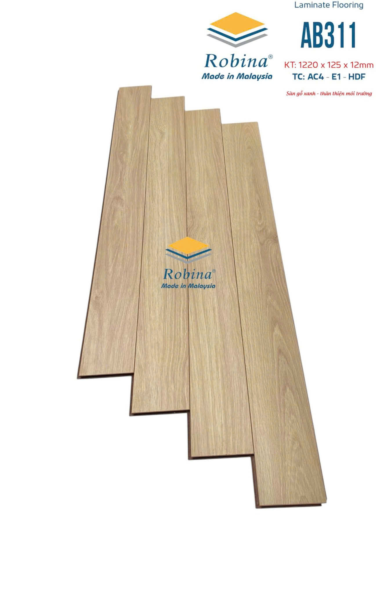 SÀN GỖ CÔNG NGHIỆP ROBINA AB311 12MM (BẢN NHỎ)