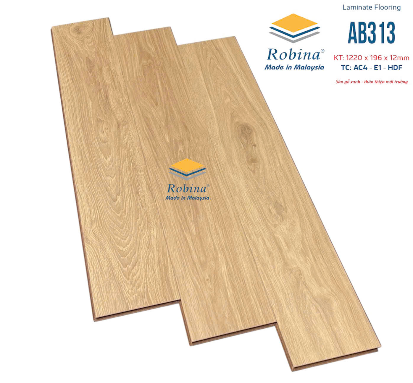 SÀN GỖ CÔNG NGHIỆP ROBINA AB313 12MM (BẢN TO)