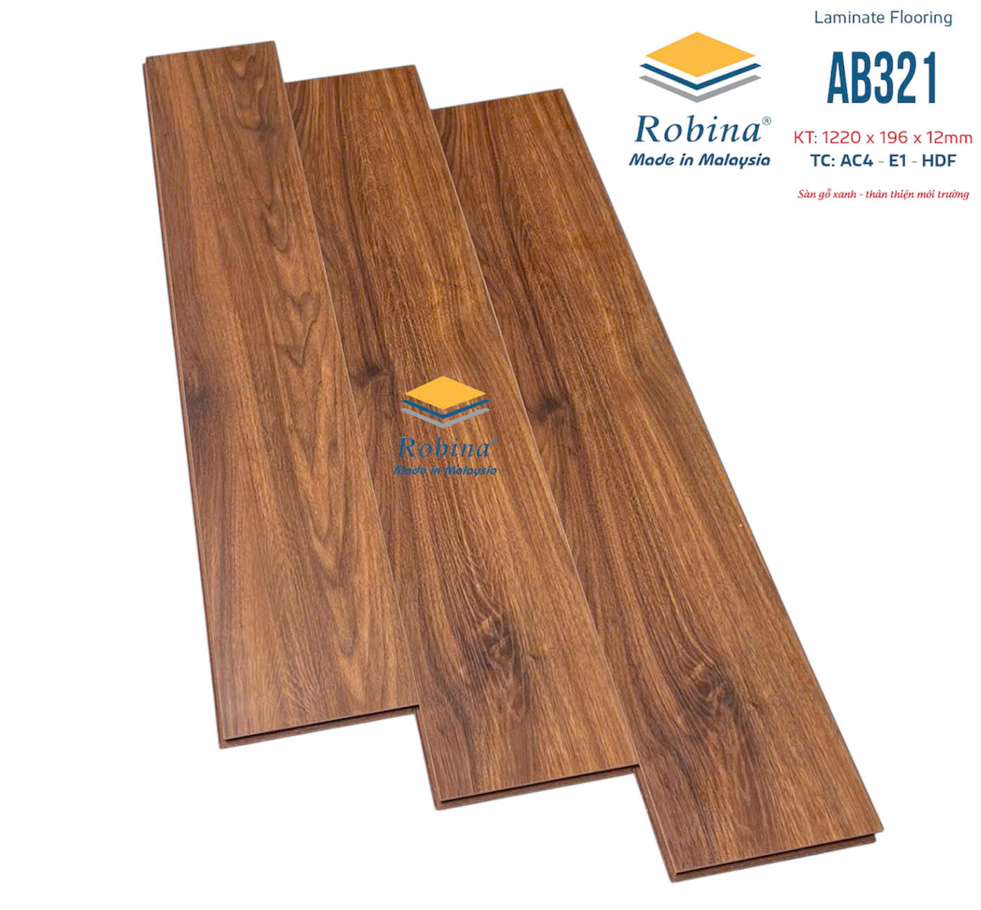 SÀN GỖ CÔNG NGHIỆP ROBINA AB321 12MM (BẢN TO)