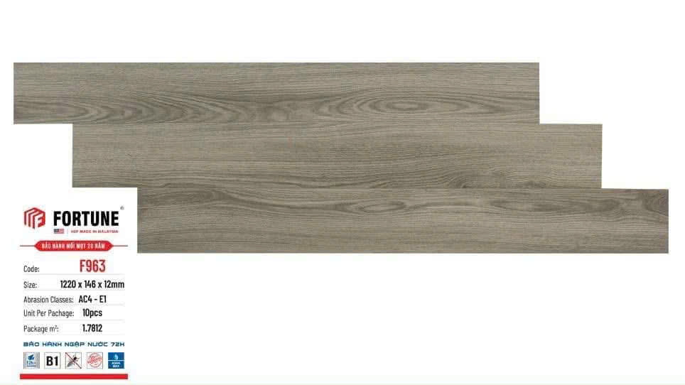 SÀN GỖ CÔNG NGHIỆP FORTUNE F963