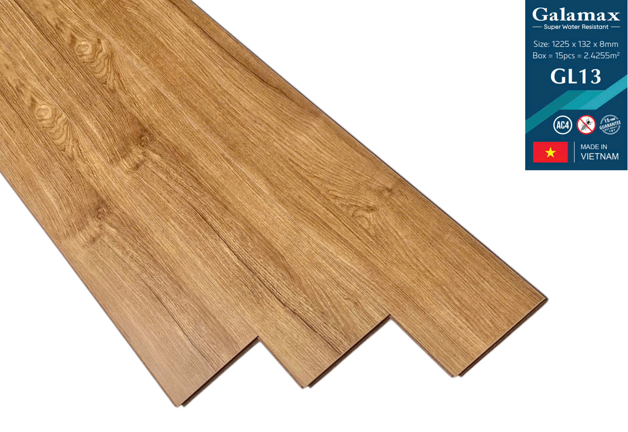 SÀN GỖ CÔNG NGHIỆP 8MM GALAMAX GL13 (BẢN NHỎ)
