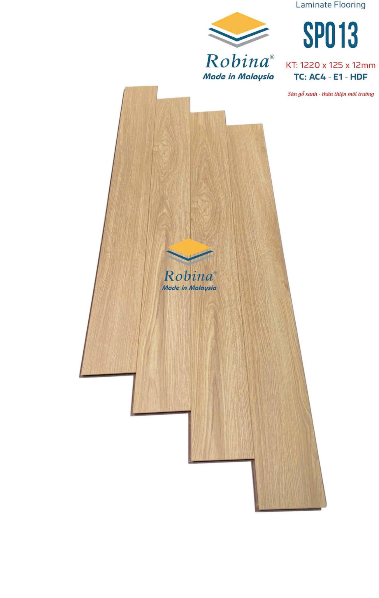 SÀN GỖ CÔNG NGHIỆP ROBINA SPO13 12MM (BẢN NHỎ)
